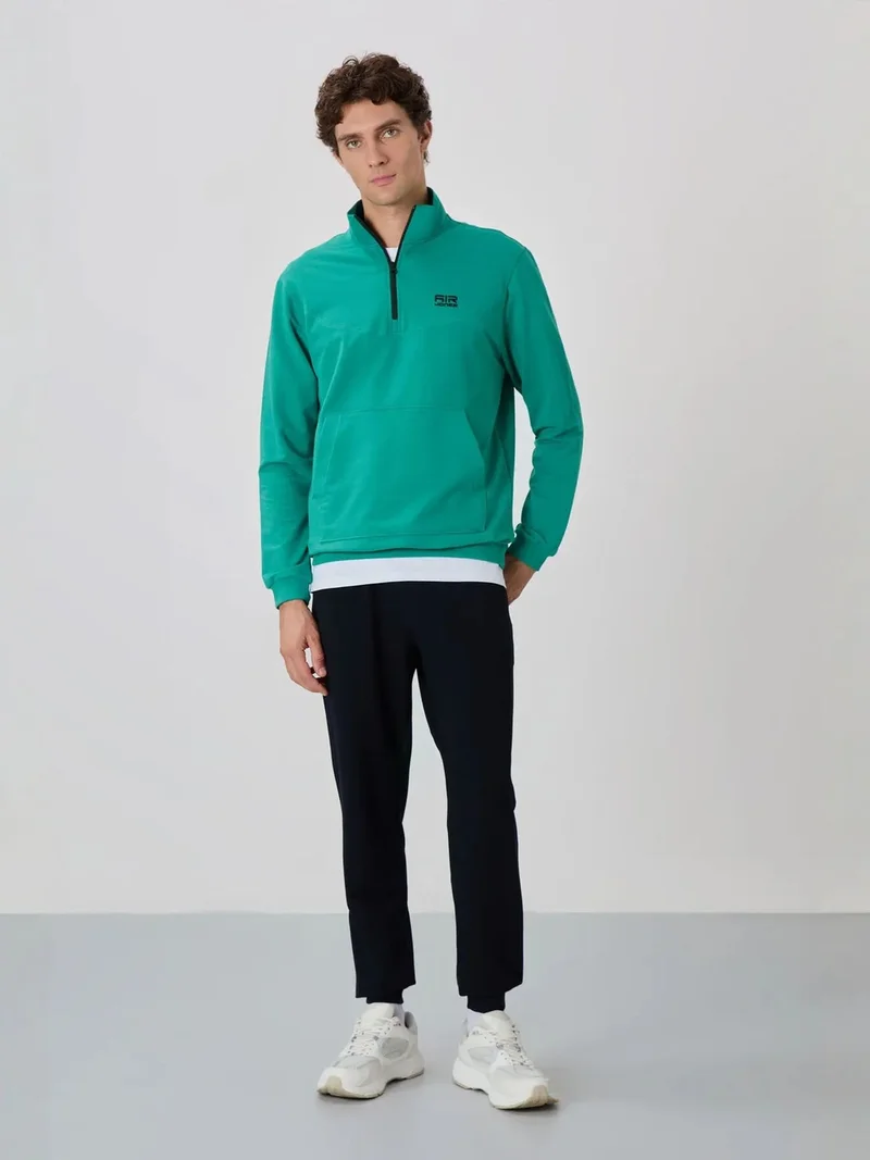 TOMMYLIFE TOMMY Men's Zip-Front Sweatshirt And Pants Set