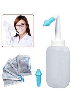 CATANES Nasal Irrigation Kit with Saline Packets & Dual Nozzles for Sinus Relief and Allergy Care  - Image 1