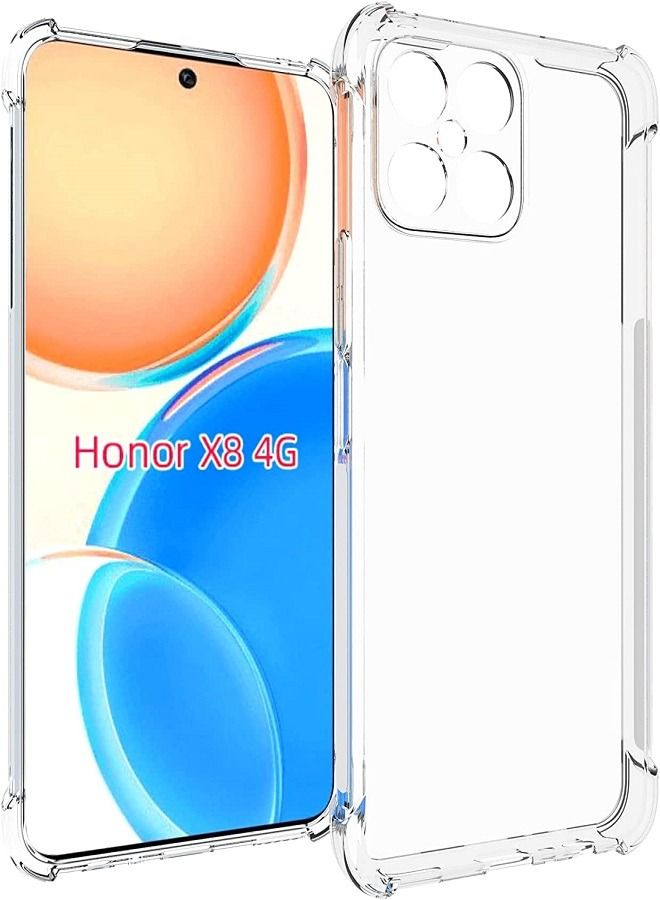 IAF TPU Bumper Corner Case Cover For Honor X8 4G Clear - Image 1