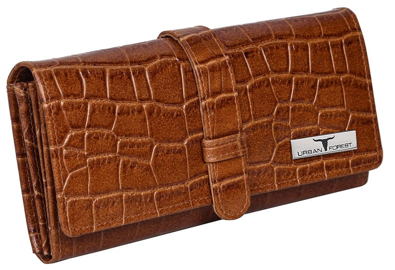 URBANFOREST محفظة داني من الجلد البني للنساء - Image 5