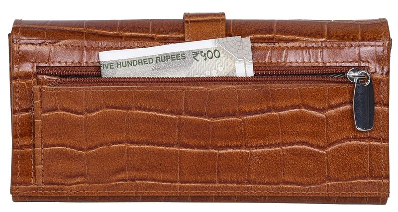 URBANFOREST محفظة داني من الجلد البني للنساء - Image 4