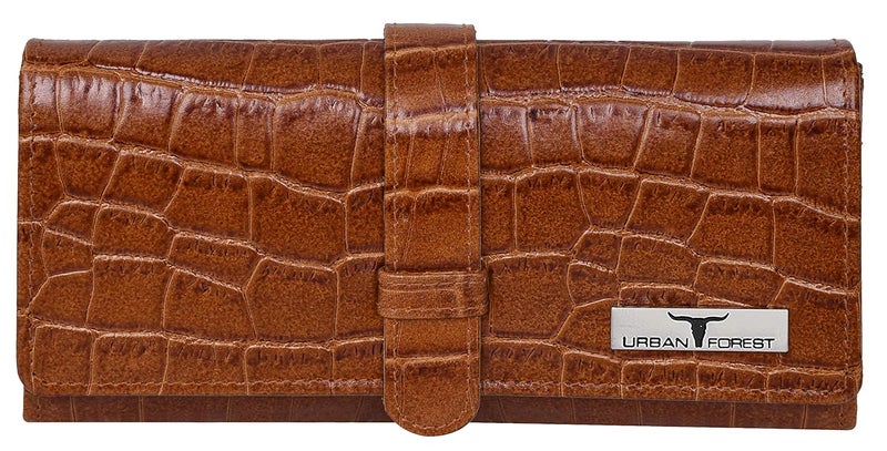 URBANFOREST محفظة داني من الجلد البني للنساء - Image 1