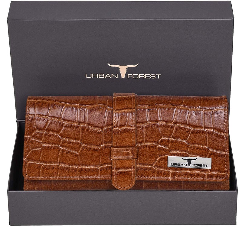 URBANFOREST محفظة داني من الجلد البني للنساء - Image 2