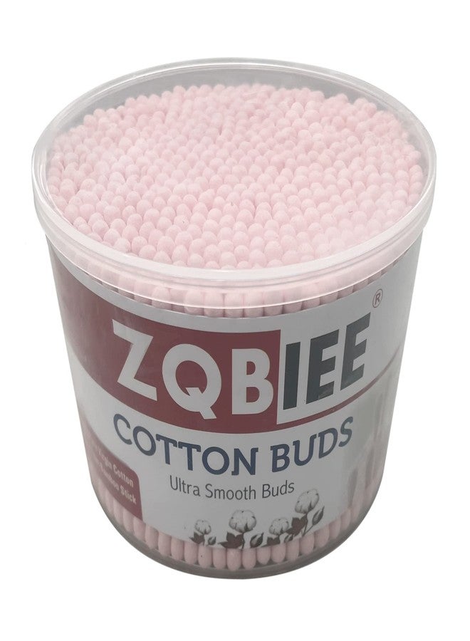 ZQBIEE 500pcs Double Head Cotton Ear & Nose Cleaning Health Care Tools Disposable Bamboo Sticks Soft Beauty Makeup Cotton Buds (Pack of 1) - Image 1