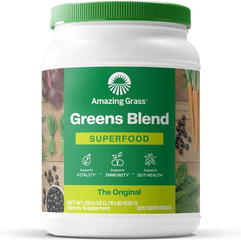 Amazing Grass Greens Blend Superfood Drink Powder - 8.5 oz - Image 1