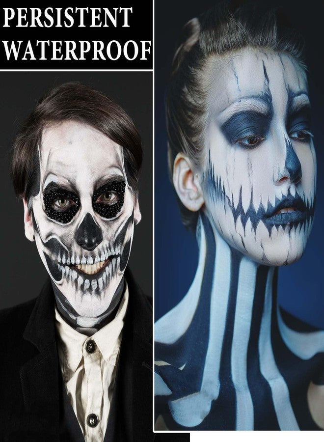 Fusang Black Face Body Paint Stick,High Pigmented Eye Black Stick Long Lasting Black Matte Lipstick Waterproof Body Paint Stick for Halloween Costume Parties Zombie Cosplay Clown Makeup - Image 3