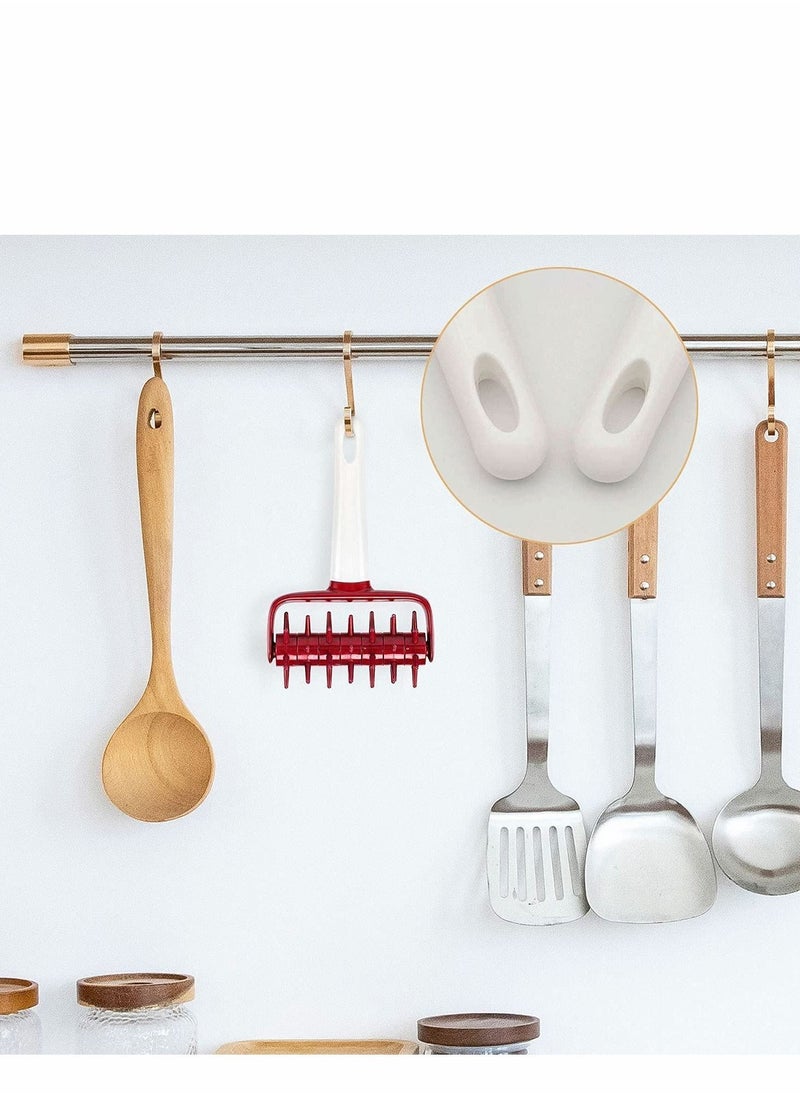 SYOSI 2 Pieces Pizza Dough Roller and Docker Set, Pastry Pizza Pie Roller Rolling Pins and Time-Saver Pizza Dough Docker  - Image 5
