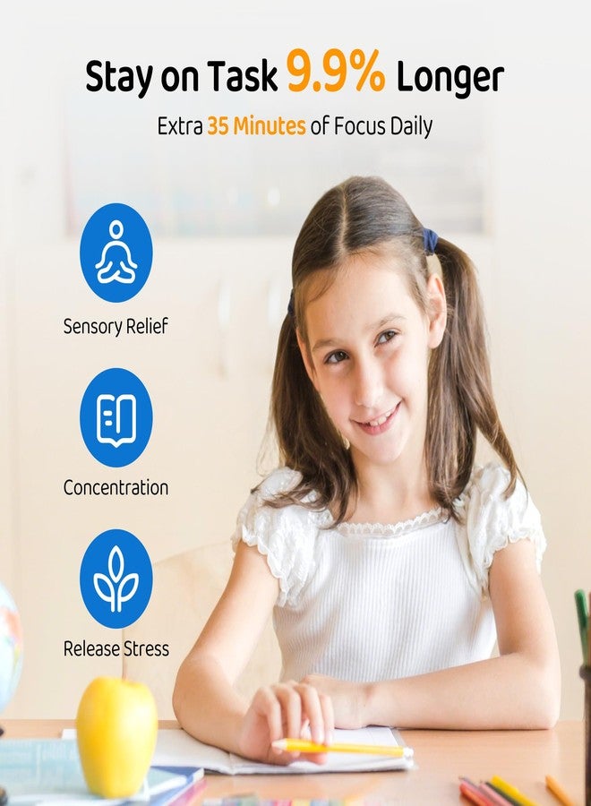ELETIUO 3-Pack Sensory Chair Bands for Kids - Anti-Slip Fidget Tool for ADHD, Autism & Focus-Silent Stress Relief Bands Fits 20"-28" Desk Legs for Classroom & Home (Black) - Image 3