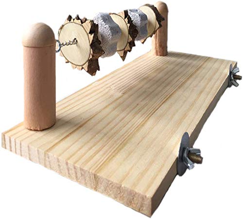 YOU Wood Lava Chew Cage Ledge Platform Shelf Toys and Accessories for Small Animal Pet Chinchilla Hamster Rabbit Guinea Pig Rat Mouse Ramp - Image 1