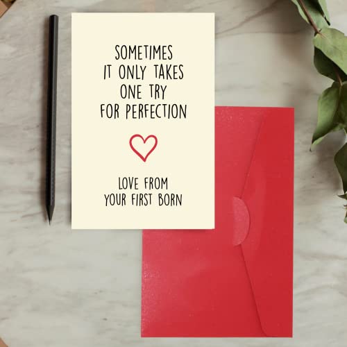 Cheerin Funny Fathers Day Card with Envelope - Hilarious Birthday Cards for Dad from Daughter, Son, Wife - Anniversary Notecard Gift for Husband, Papa, Granddad - Happy Bday Cards 5x8 Inch - Image 3