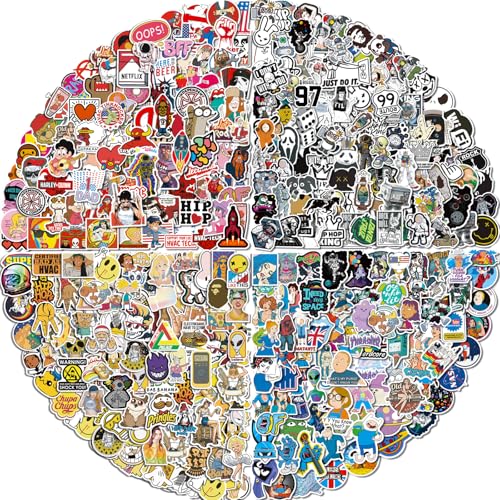 Arme Stickers Pack 400 PCS Cool Stickers Decals Random Sticker for Waterbottles Laptop Computer Vinyl Waterproof Sticker Skateboard Stickers for Adults - Image 1