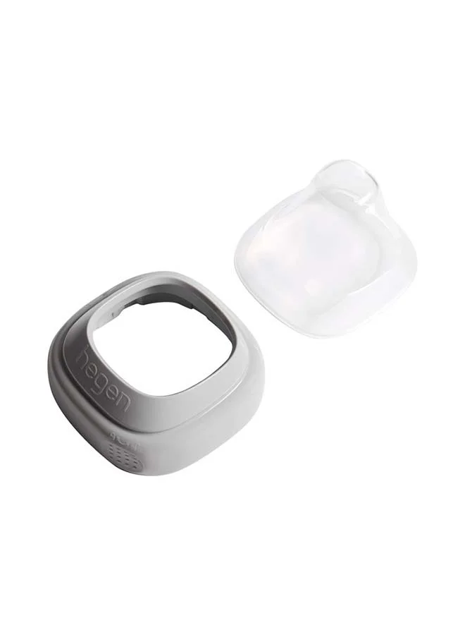 hegen Collar And Transparent Cover Grey For Feeding Bottle