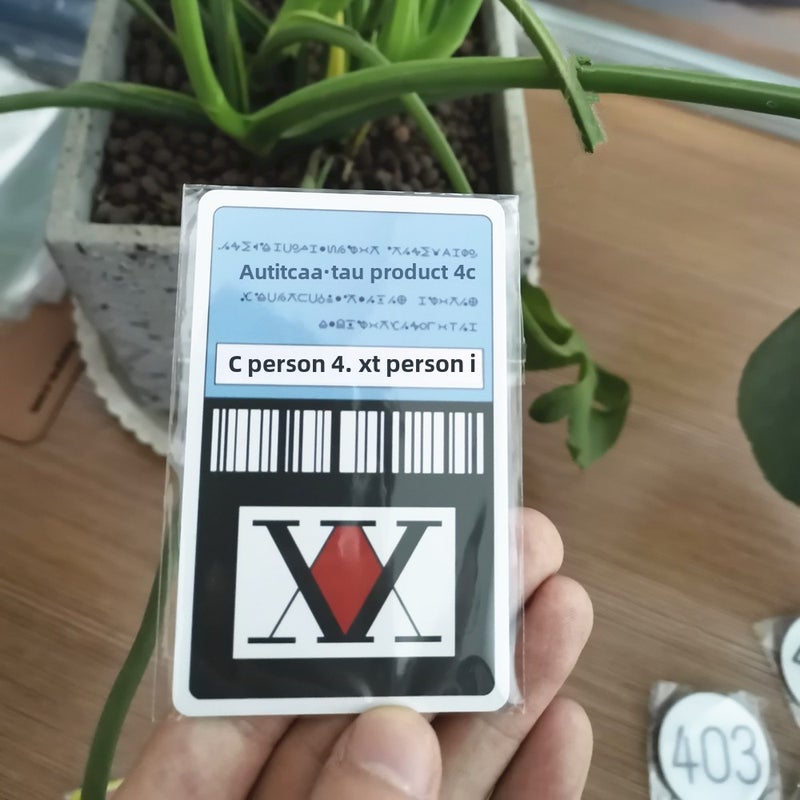 Hunter x Hunter License Card PVC Cosplay Prop Blue