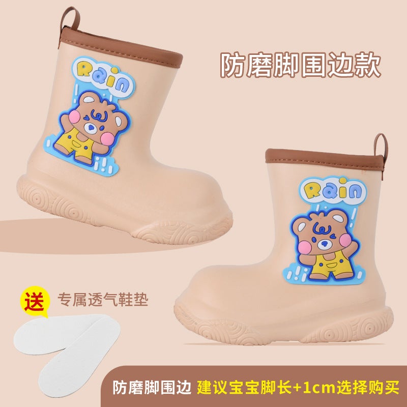 Eva Children'S Rain Boots Boys And Girls Baby Water Shoes Cartoon Outwear Students Waterproof Shoes Non-Slip Water Boots Soft Bottom Rain Boots - Image 1