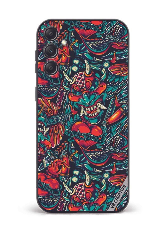 VR CREATIVE Protective Case Cover For Samsung Galaxy A54 Devil Design Multicolour - Image 1