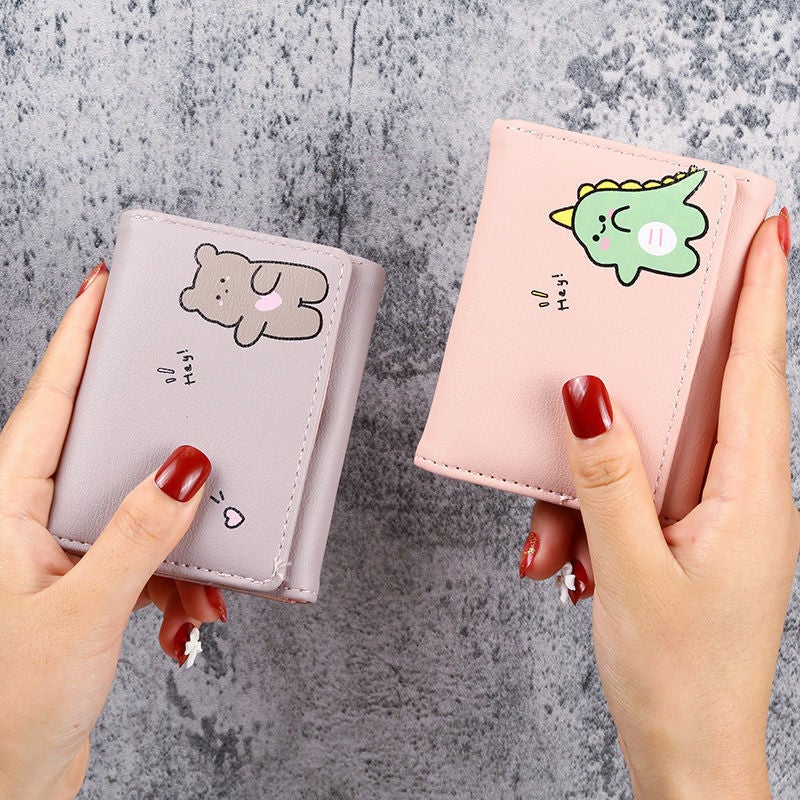 Multifunctional Solid Color PU Leather Wallet, RFID Blocking Design Portable Daily Storage Purse for Cards Cash Coin Business Use - Image 1