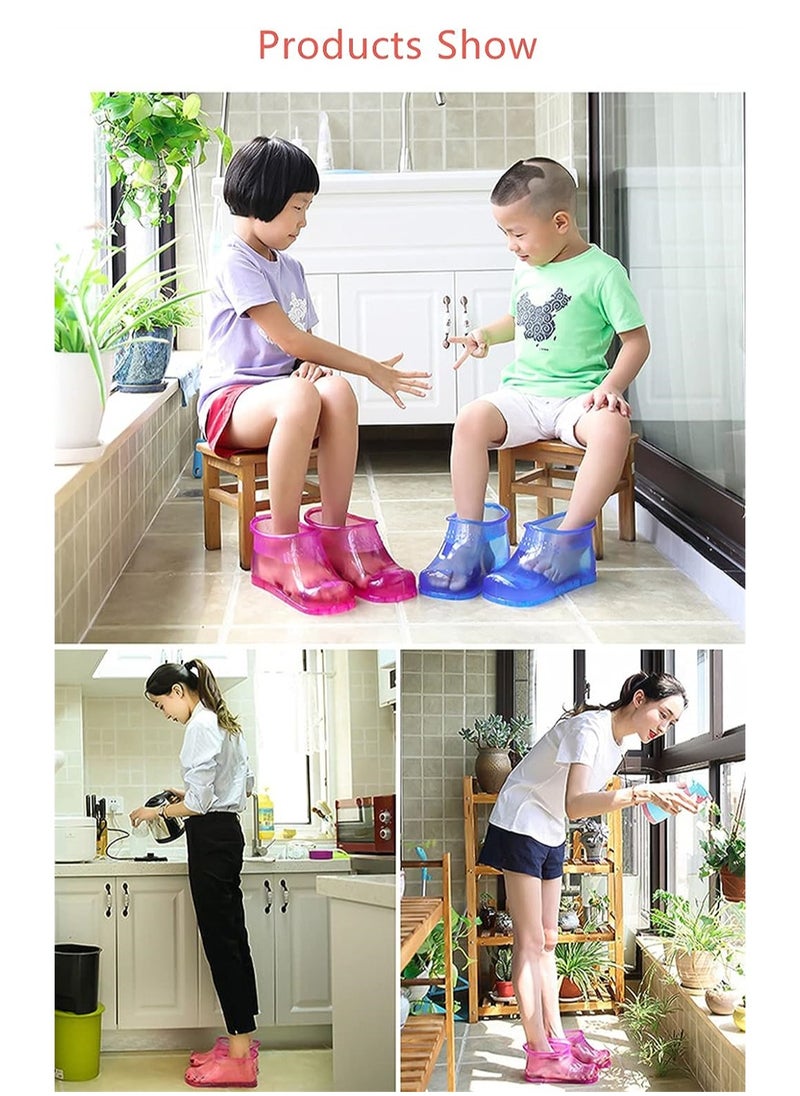 Generic - Portable Foot Spa Boots for Relaxation and Blood Circulation Home Use Thermal Massage Soak Shoes in Blue - Image 1