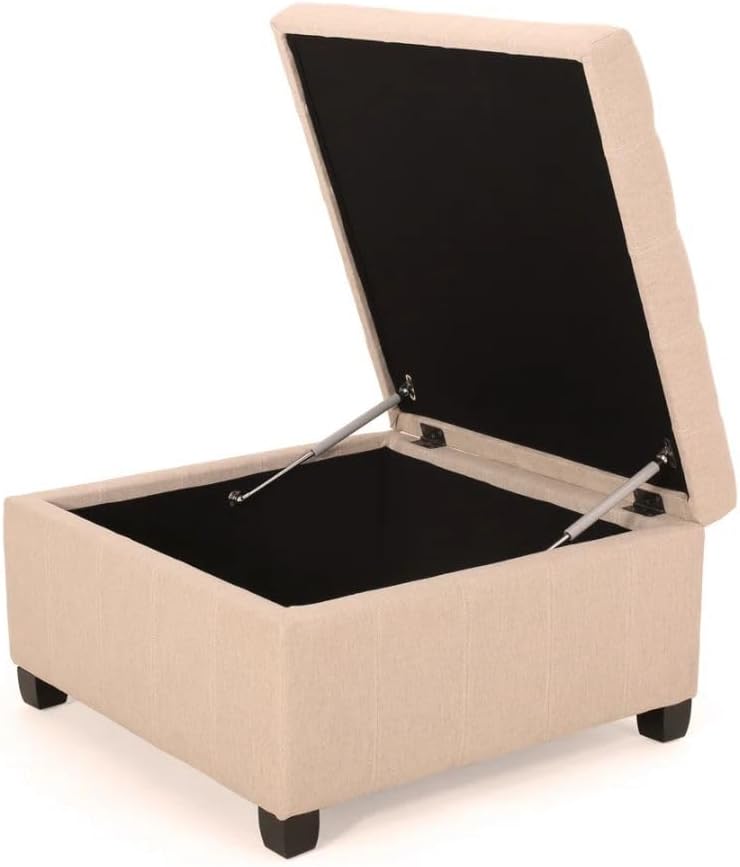 Comfynest Modern Square Tufted Storage Ottoman - Image 2