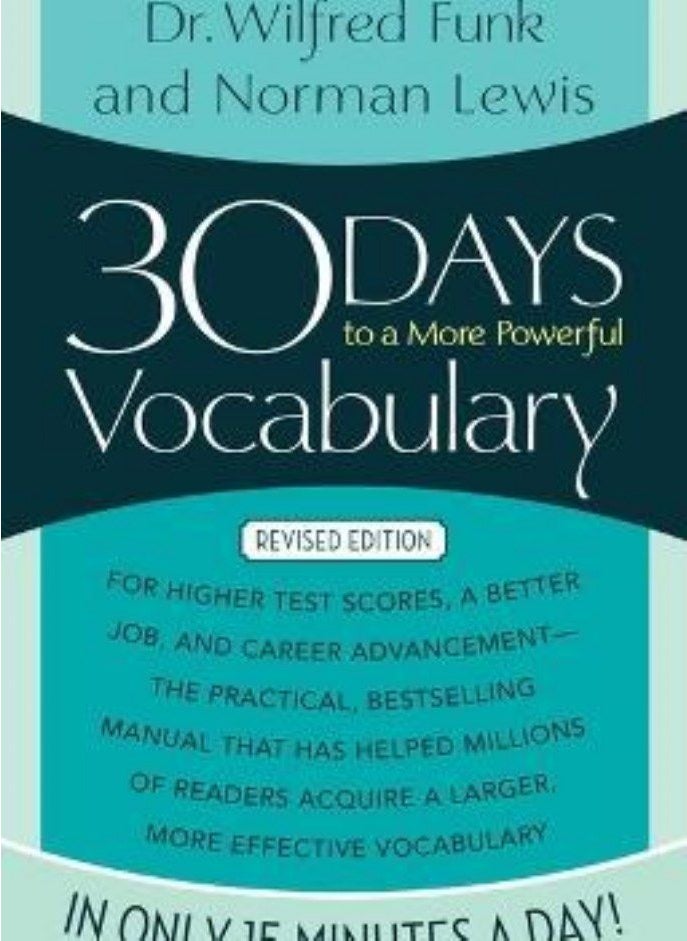 null - 30 Days to a More Powerful Vocabulary Lewis Norman and Funk Dr Wilfred - Image 1