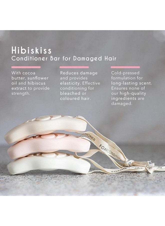 FOAMIE Natural Hair Conditioner Bar Soapfree Solid Conditioner For Dry & Damaged Hair Repair Conditioner Hibiscus Plastic Free Cruelty Paraben And Sulfate Free - Image 5