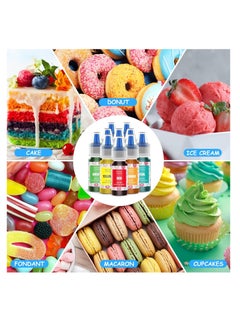 Jelife Food Coloring Gel Cake Decorating Set - 10 Colors Gel Based Flavorless Edible Food Color Dye Vibrant Concentrated Neon Icing Colors for Kids Baking Macaron Frosting Fondant Cookie (6ml/Bottles)  - Image 4