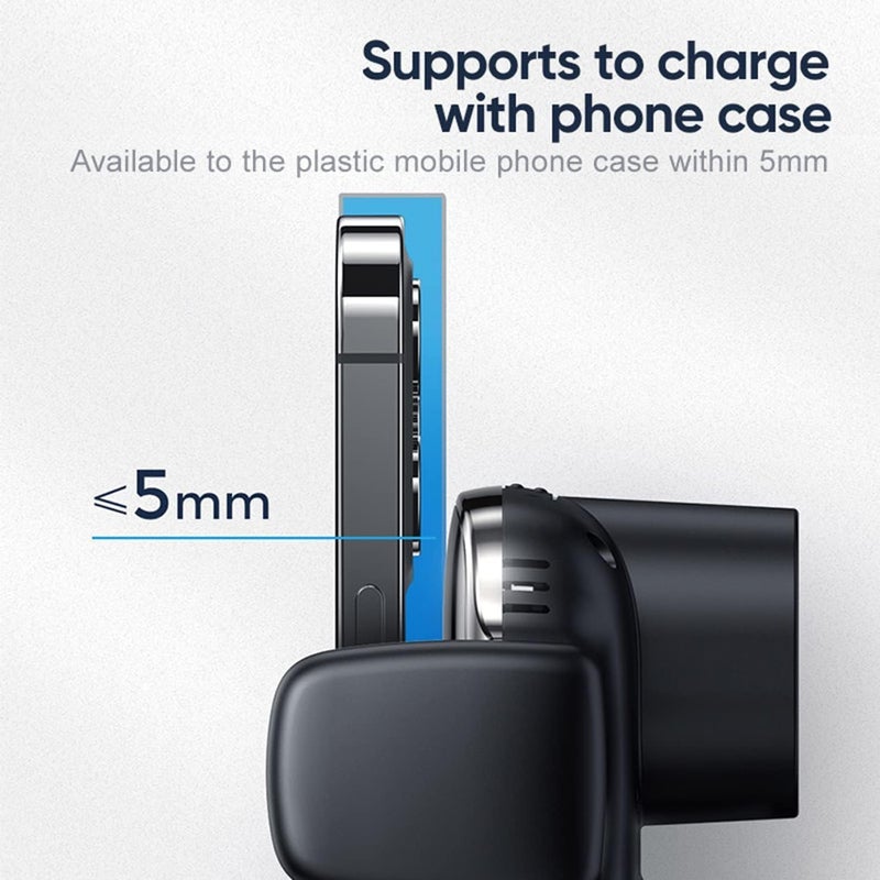 PROTECT JR-ZS248 15W Fast Wireless Car Charger - Auto-Clamping & touch control - Car Air Vent Mount - Image 3