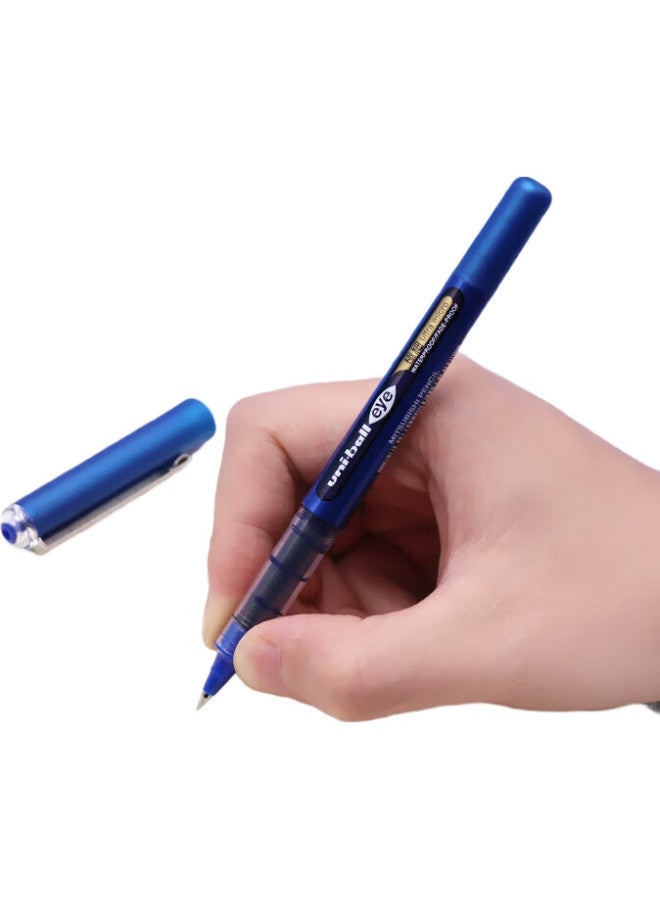Uni Mitsubishi Uni-Ball Eye Blue Gel Pen, Stylish 0.38Mm Blue Ink, Signature Pen, Business Direct Liquid Rollerball Pen, Student Pen, Water-Based Pen, Ub-150, 1 Piece - Image 3