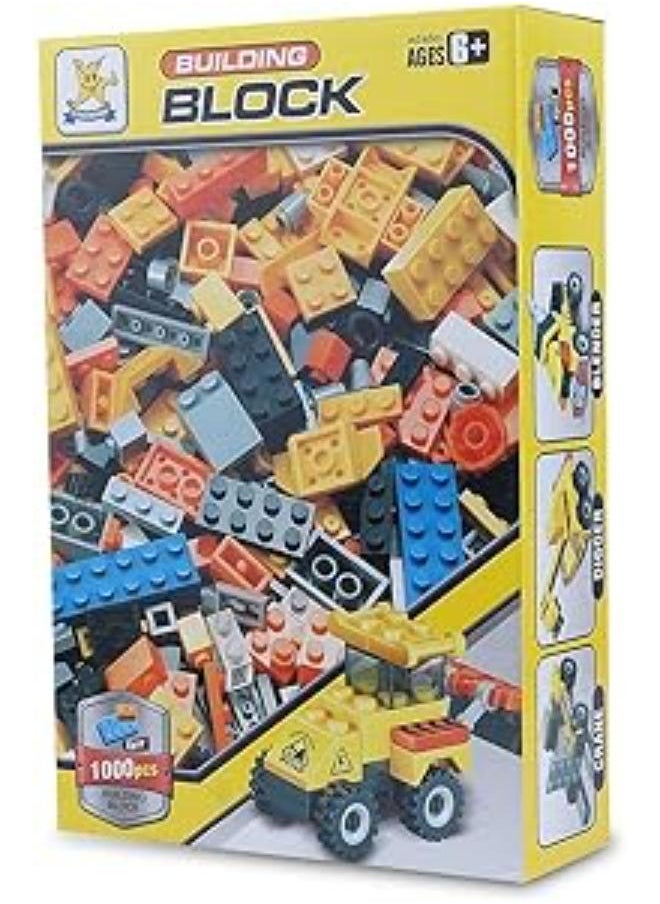 Plastic building blocks - 1000 pieces set 