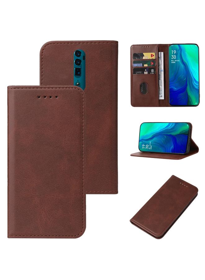 S-TOP Case For OPPO Reno 10x Zoom Magnetic Closure Leather Phone Case - Image 1