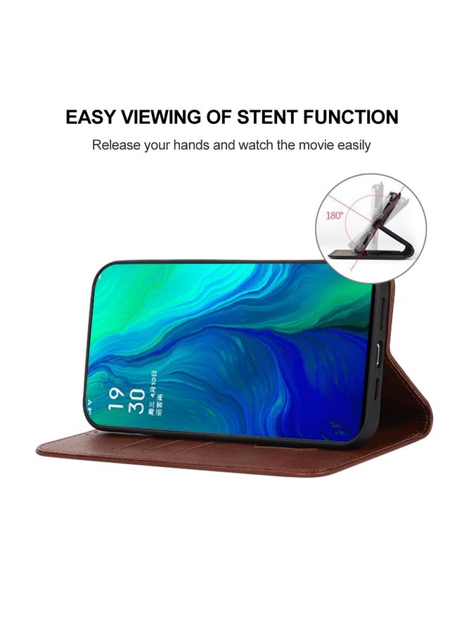 S-TOP Case For OPPO Reno 10x Zoom Magnetic Closure Leather Phone Case - Image 4