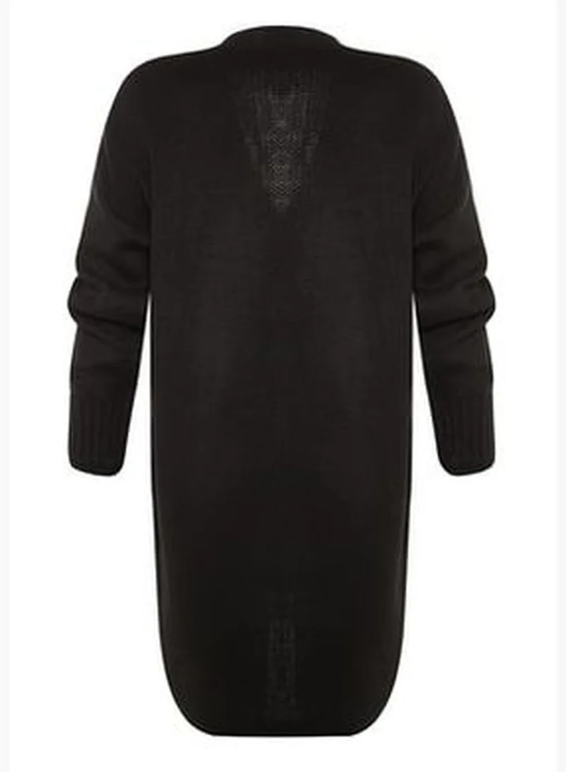 trendyol Black Button Close Knitwear Cardigan TCTAW23HI00001