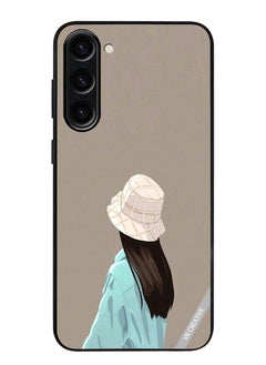 Protective Case Cover For Samsung Galaxy S23 Plus Brown Hat Girl Design Multicolour