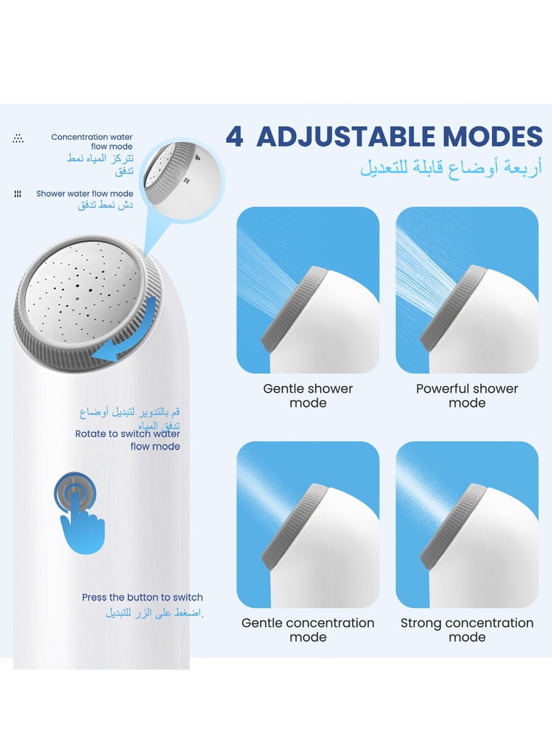 Necomi Portable Bidet for Travel, Travel Bidet, Electric Mini Bidet Sprayer Portable Travel Shattaf (Bidet) for Traveling, Camping, Desert Trips, Airplanes, Trains & Personal Hygiene - Image 3