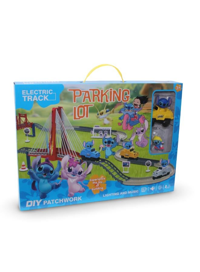 OKO Stitch DIY Parking Lot Toy Set - Image 1