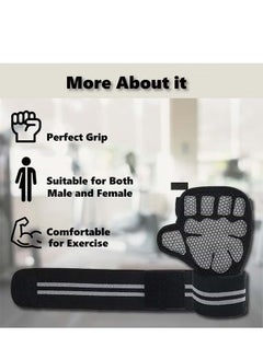 ATRJSZ Workout & Weight Lifting Gloves for Men & Women Exercise, Non-Slip Grip Gloves with Wrist Support, Lightweight, Breathable, Training Hand Gloves and Ideal for Home Gym - Gym Accessories.  - Image 3