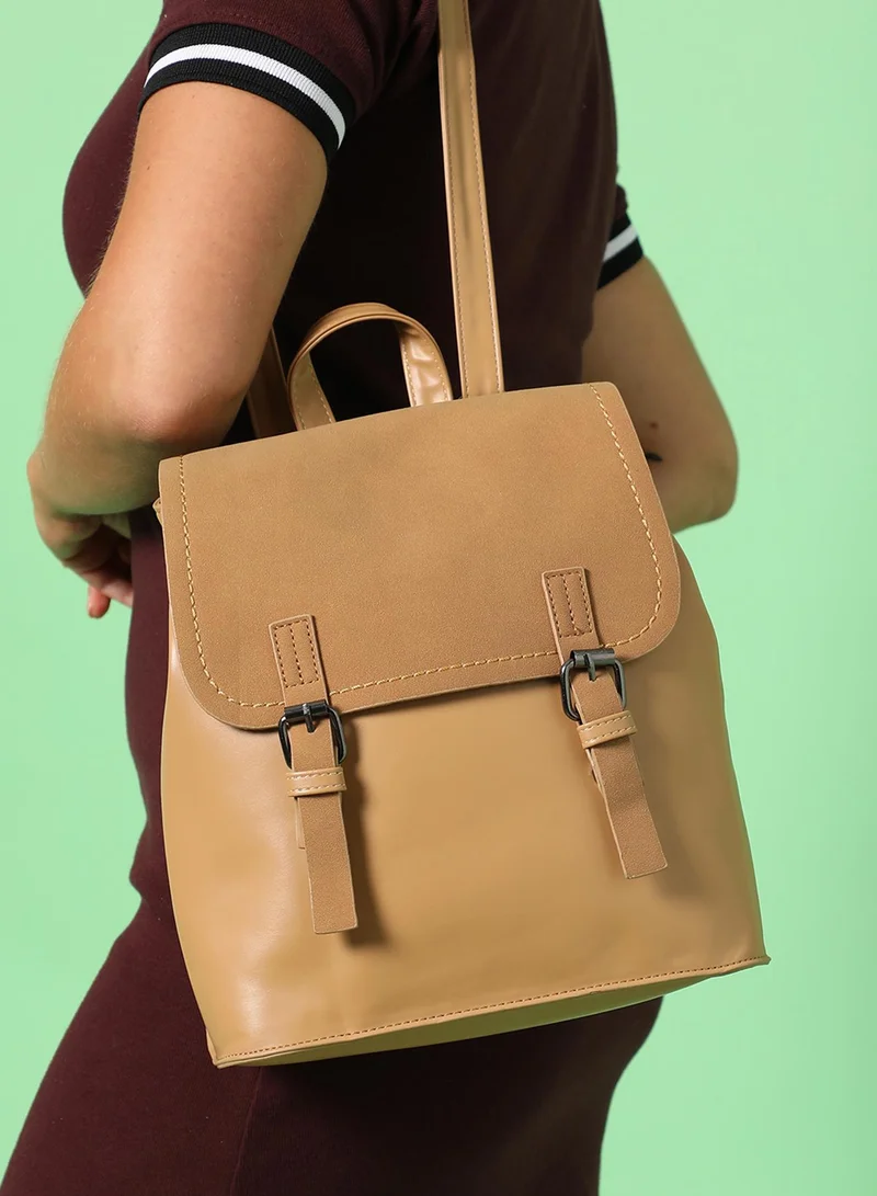 Haute Sauce Elenor Beige Backpack