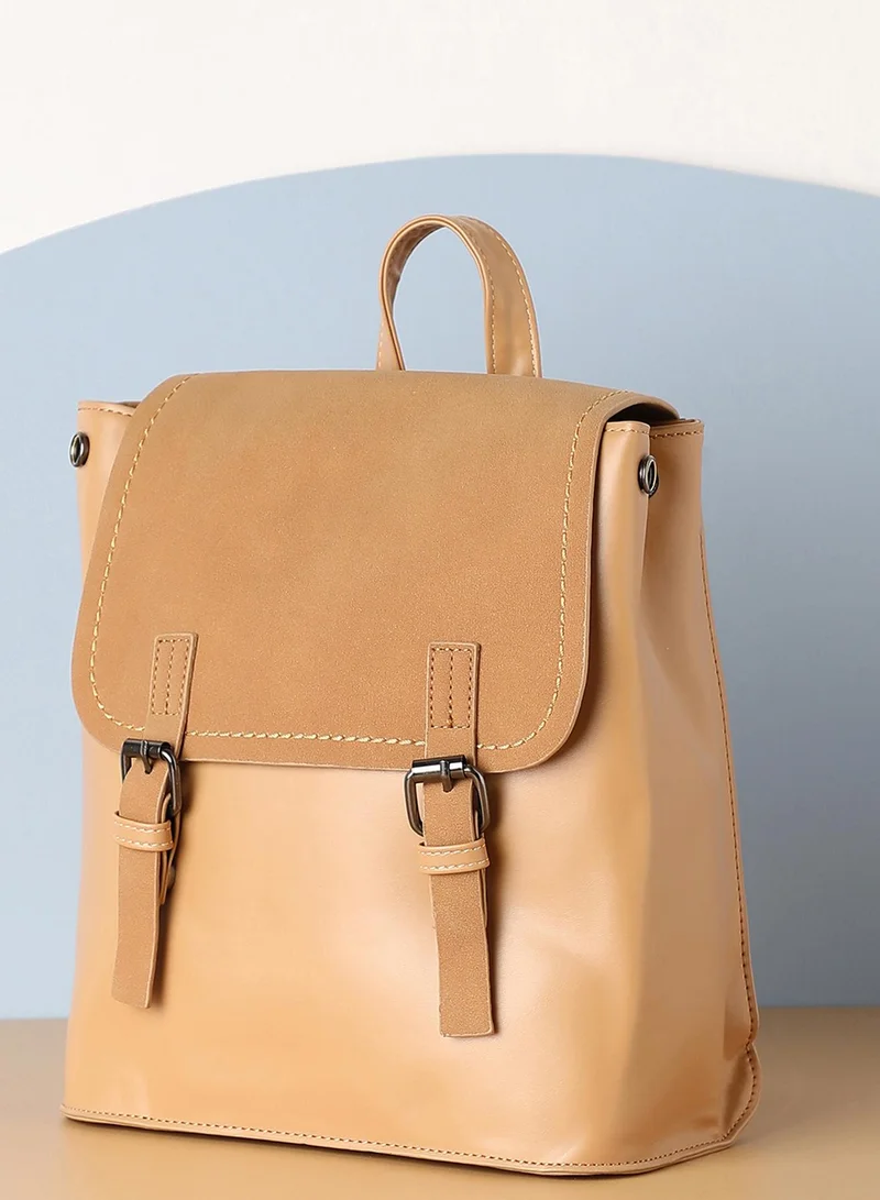 Haute Sauce Elenor Beige Backpack