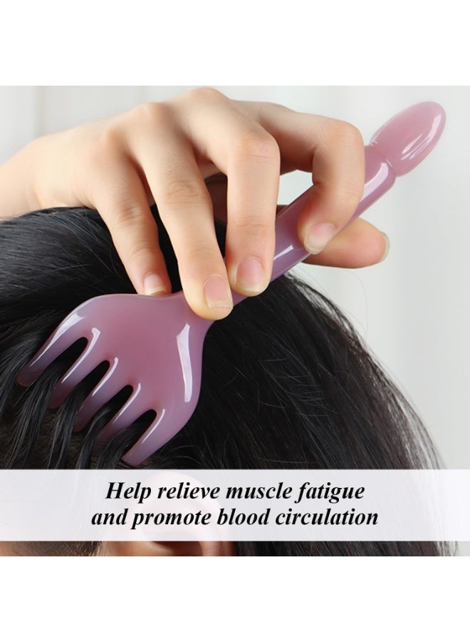 جيوستوس مشطان للتدليك، مشط غوا شا لرفع الوجه، أدوات تدليك يدوية، مدلك الراتنج، مناسب للوجه والرقبة والخصر وما إلى ذلك. - Image 3