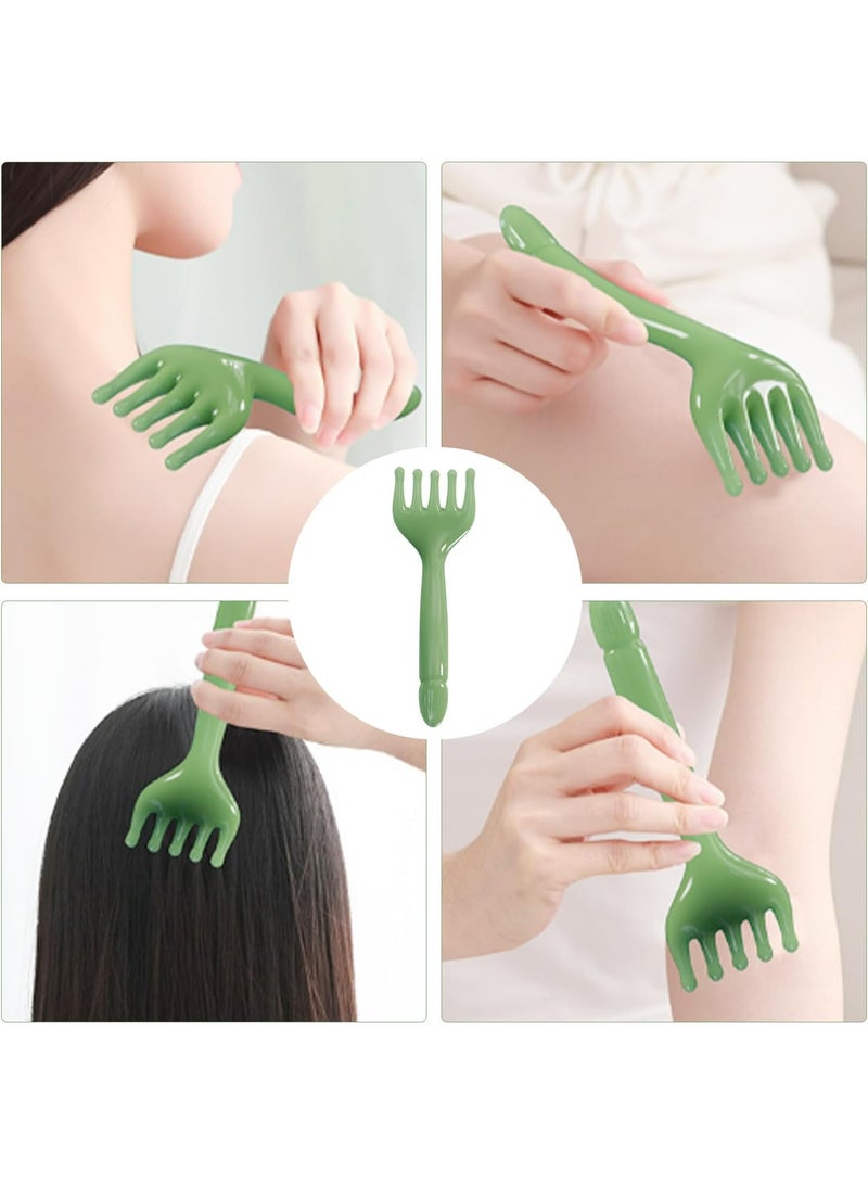 جيوستوس مشطان للتدليك، مشط غوا شا لرفع الوجه، أدوات تدليك يدوية، مدلك الراتنج، مناسب للوجه والرقبة والخصر وما إلى ذلك. - Image 5