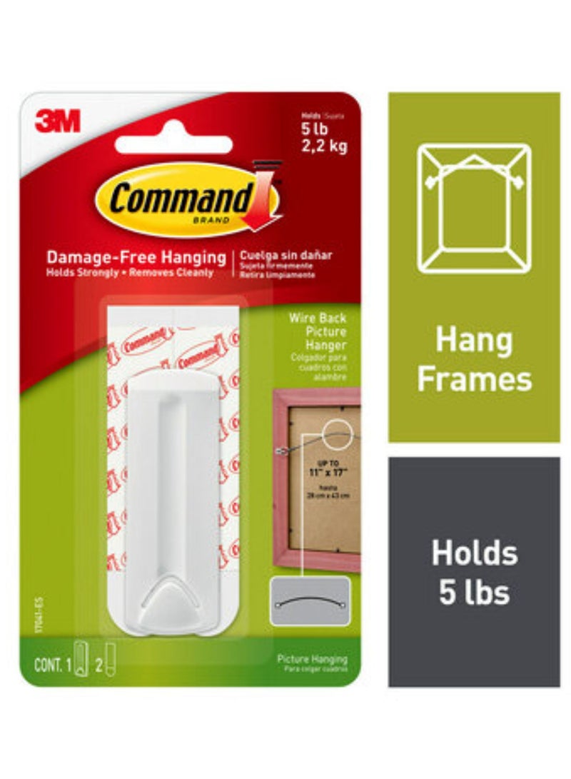 3M Wire Backed Picture Hanger [1hanger,2Strips]