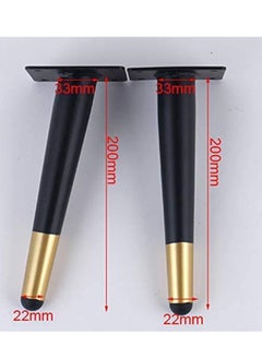 Y&D Furniture legs, Metal coffee Table Legs Feet Iron Tv Cabinet Feet, Replacement Leg Golden Sofa Heavy Duty Stainless Steel Gold Can Bear 800kg (4 Pcs)  - Image 2
