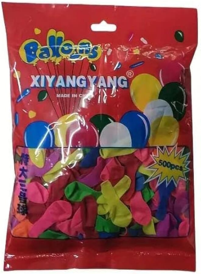 500 Quick Fill Balloons For Party Multi Color