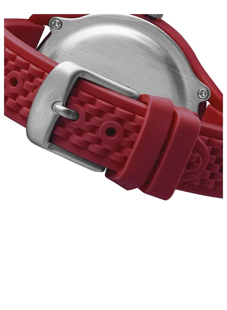 سلازنجر Slazenger Unisex 2035 Movement Watch, Analog Display and Silicone Strap - SL.9.6370.3.04, Red