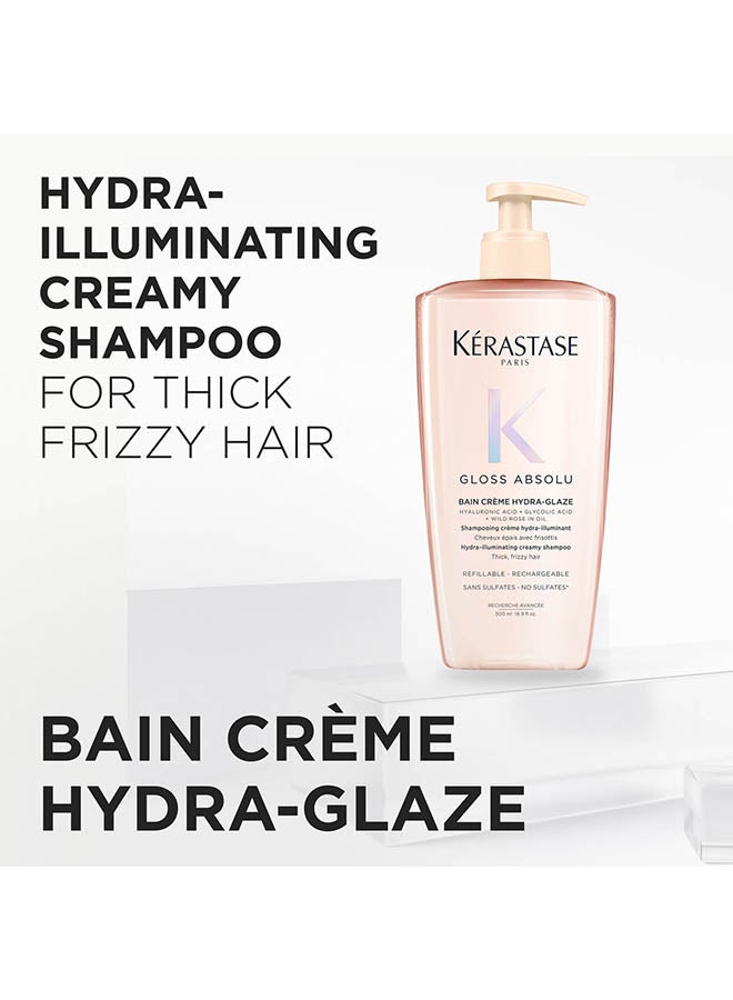 KERASTASE زجاجة شامبو قابلة لإعادة التعبئة من جلوس أبسولو باين كريم هيدرا-غلاز للشعر الكثيف المجعد - Image 3