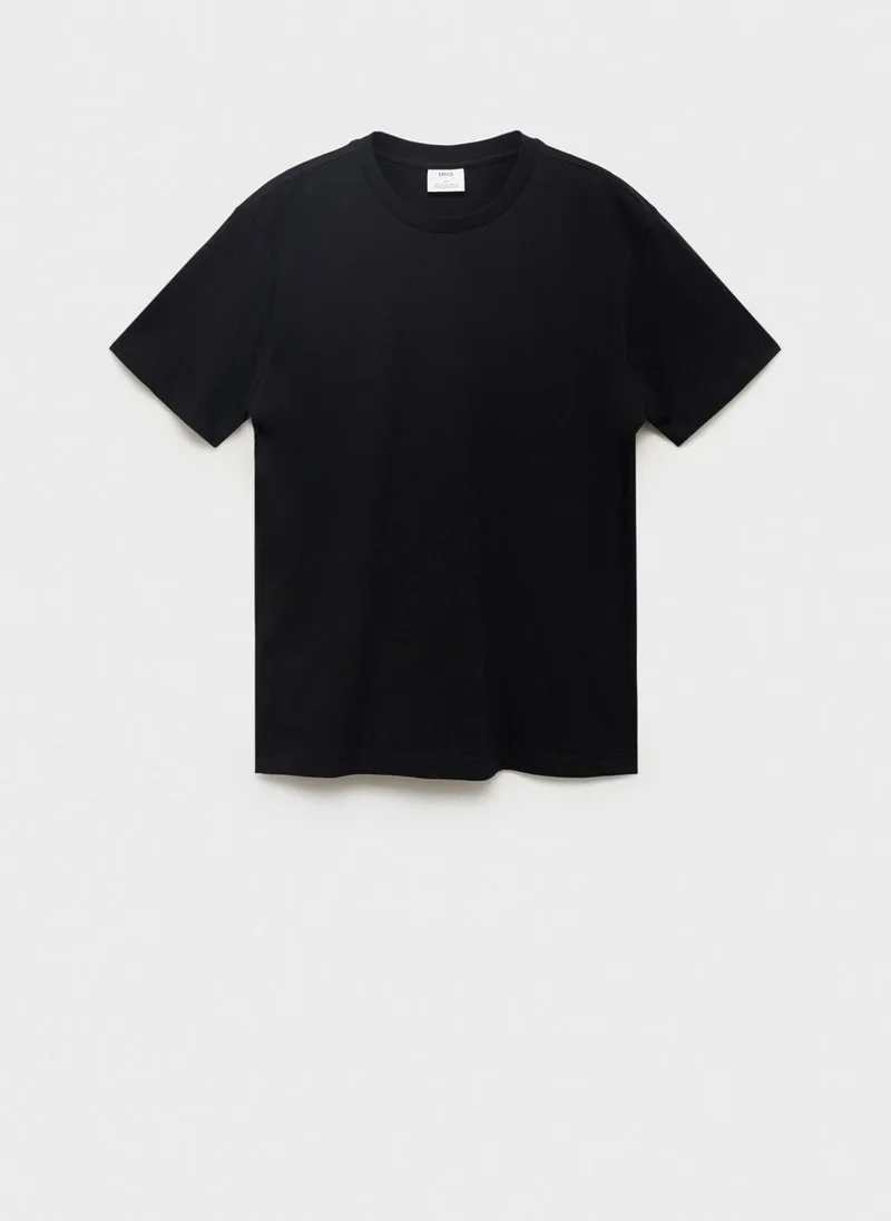 Mango Man 100% Cotton Slim-Fit T-Shirt