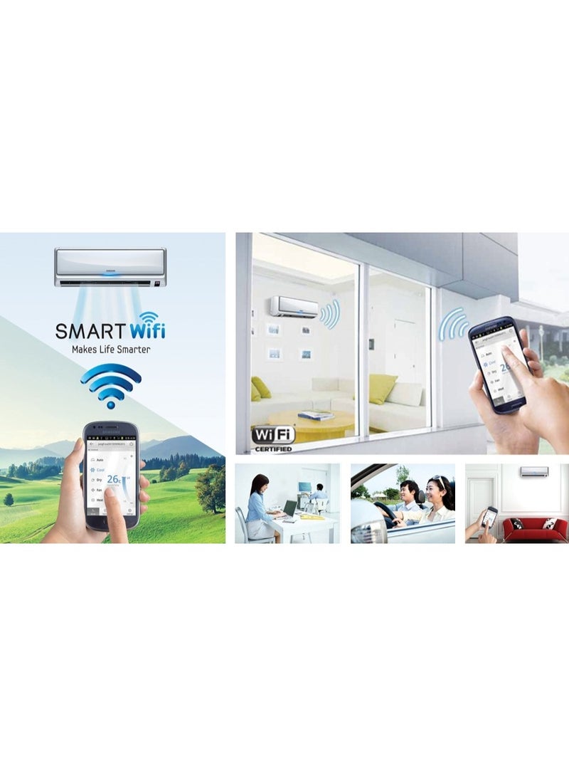 جنرال جولدن مكيف جنرال جولدن سبليت بارد 18000 وحدة حرارية بريطانية، 1.5 طن تقنية العاكس انفرتر الموفرة للطاقة، واي فاي، تنظيف تلقائي، ضمان 7 سنوات على الضاغط. - Image 5