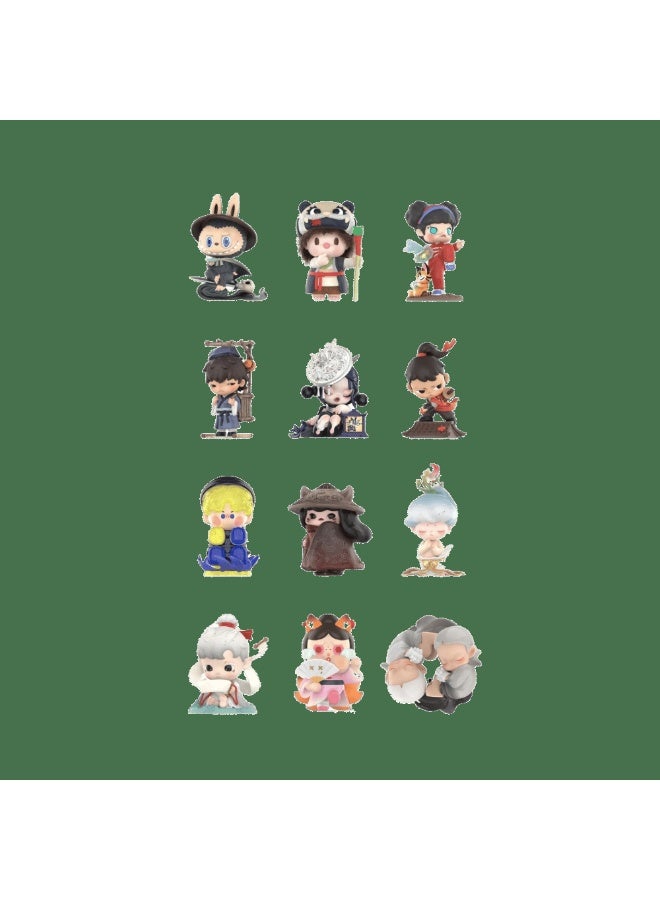 POP MART تماثيل سلسلة الذكرى الرابعة عشر من ماتشليس بوب مارت (1 عشوائي)