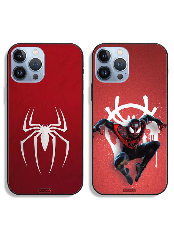 Tolwak Two Cases For Apple iPhone 13 Pro Protective Covers Spiderman - Image 1