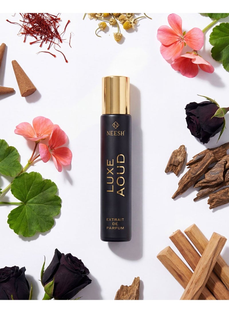 نيش لوكس عود (15 مل) اكستريت دي بارفان، عطر للرجال، عطر فاخر يدوم طويلاً - Image 1