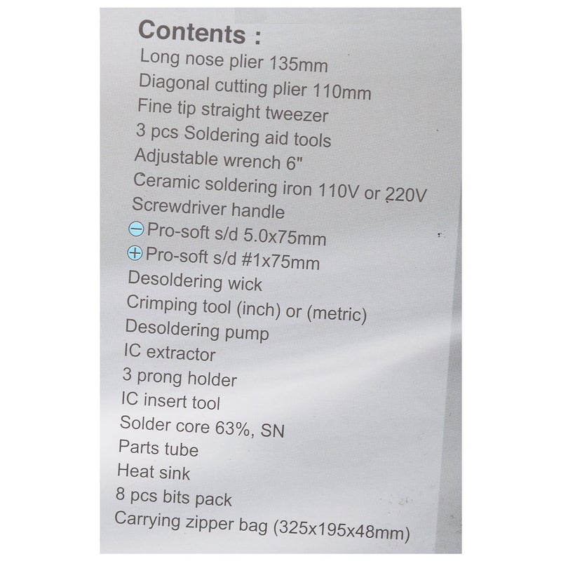 Pro'skit Proskit 1PK-810B Computer Service Tool Kit (220 V) (Pack of 1) - Image 2
